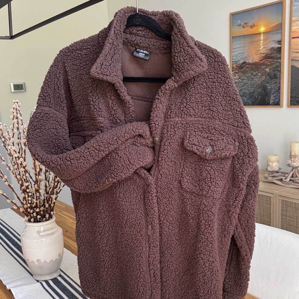 Brown Sherpa Jacket/shirt